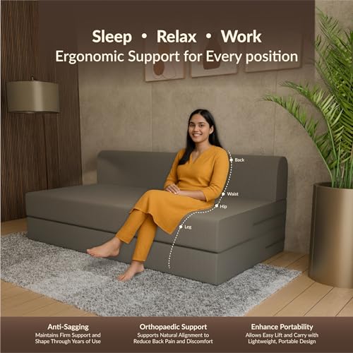 SleepyHug FoldPRO Sofa-Cum-Bed | 3-in-1