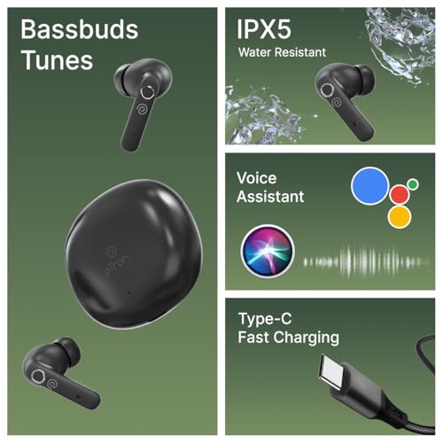 pTron Bassbuds Tunes V2 In-Ear