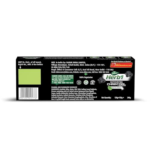 DABUR Herb'L Activated Charcoal Toothpaste