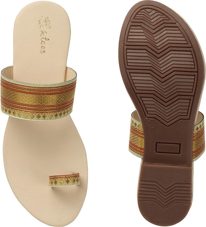Picktoes Pt-1193 Women's Cream Synthetic