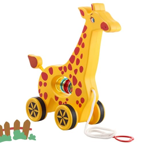 MiniSteps Toddler Walking Toy - Pull Along Giraffe, Cute Baby Development Toy