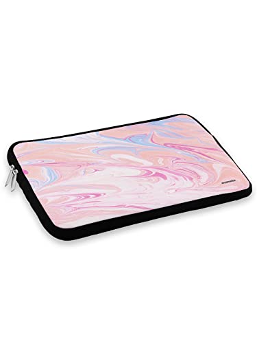 Marble Petal Pink Printed Laptop Sleeves (13 inch) - Image 2