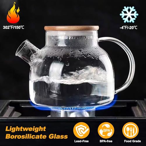 Glass Tea Pot Kettles Stovetop