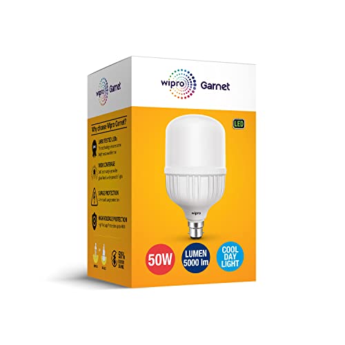 wipro Garnet 50w LED High Wattage Bulb pack of 1 (coolwhite) - Image 4