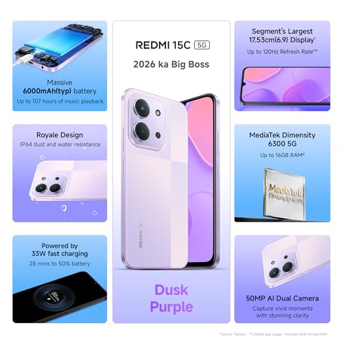 REDMI 15C 5G Dusk Purple