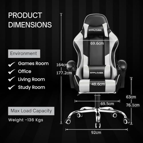 GTPLAYER #1USA Multi-Functional Ergonomic Gaming