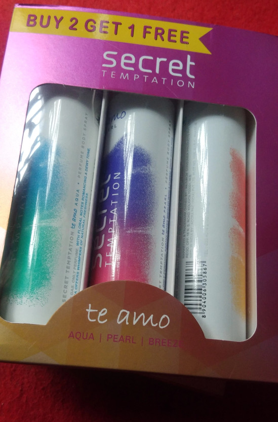 secret temptation Te Amo combo (120 ml x 3) Body Spray - For Wo...more - Image 9