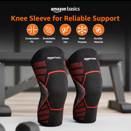 Amazon Basics Nylon Knee Support