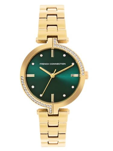 French Connection Women’s Green Dial Analog Watch - FCW10NGM