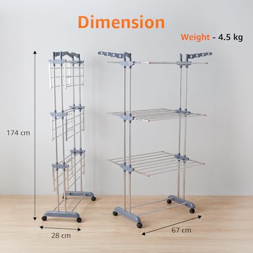 amazon basics 3-Tier Stainless Steel