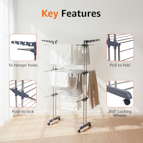 amazon basics 3-Tier Stainless Steel