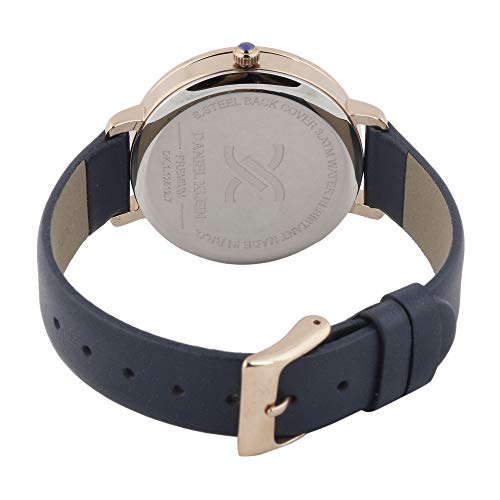 Daniel Klein Leather Analog Blue Dial Women's Watch-DK.1.12512-7 - Image 4