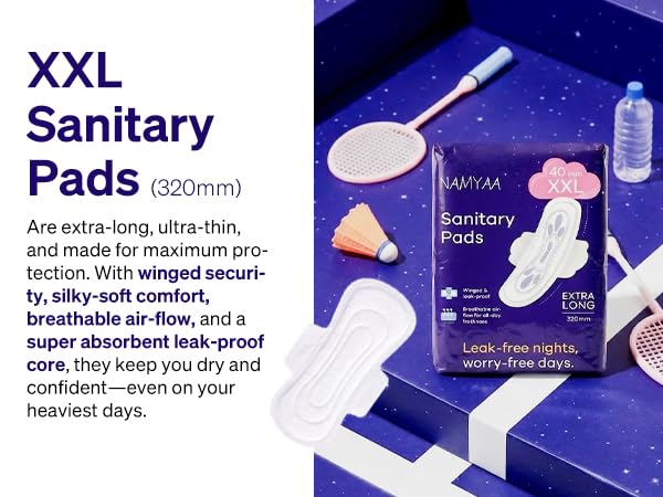 Namyaa Sanitary Pads XXL 320mm