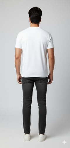 Men’s Holi Special White Graphic