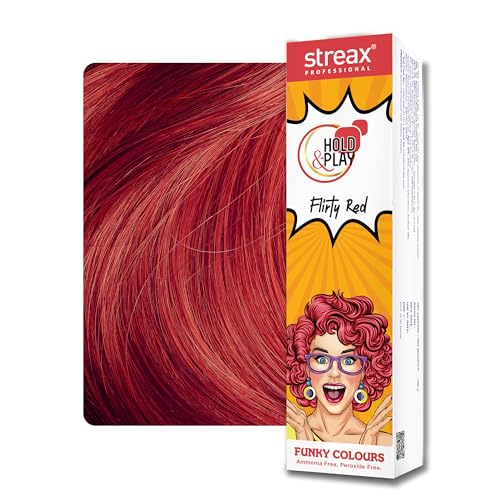 Streax Professional Hold and Play Funky Colours, Hair Color, 100g - Groovry Pink
