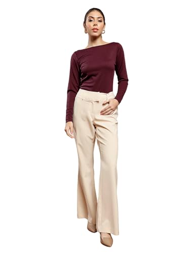 ATHENA LIFESTYLE Purple Regular Sleeves Solid Casual Top - Image 6