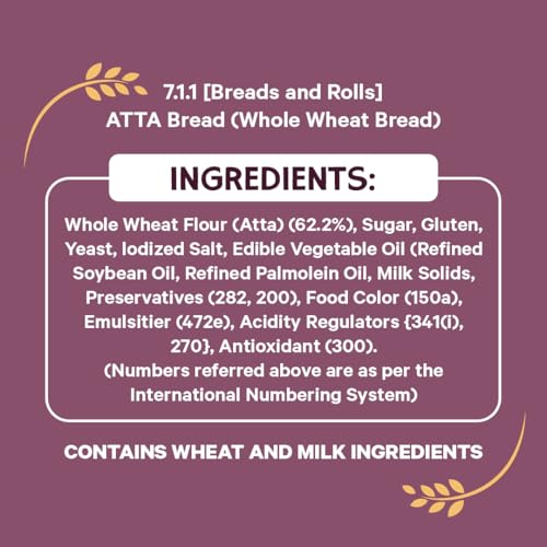 Harvest Gold 100% Atta Whole Wheat Zero Maida Breakfast Bread, 450 g - Image 3