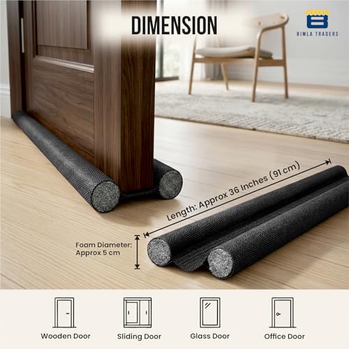 Door Draft Stopper PVC Size