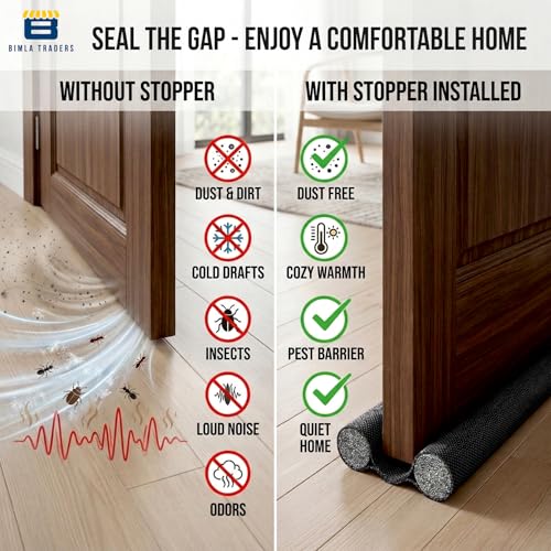 Door Draft Stopper PVC Size