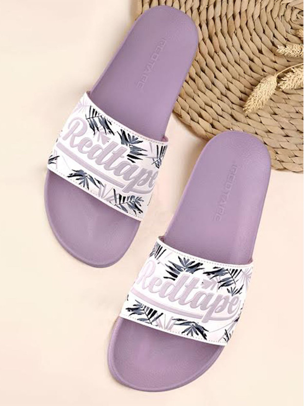 RED TAPE Women Slides (Purple , 3) - Image 7