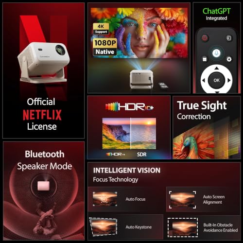 Crossbeats Lumex Flix Projector 4k