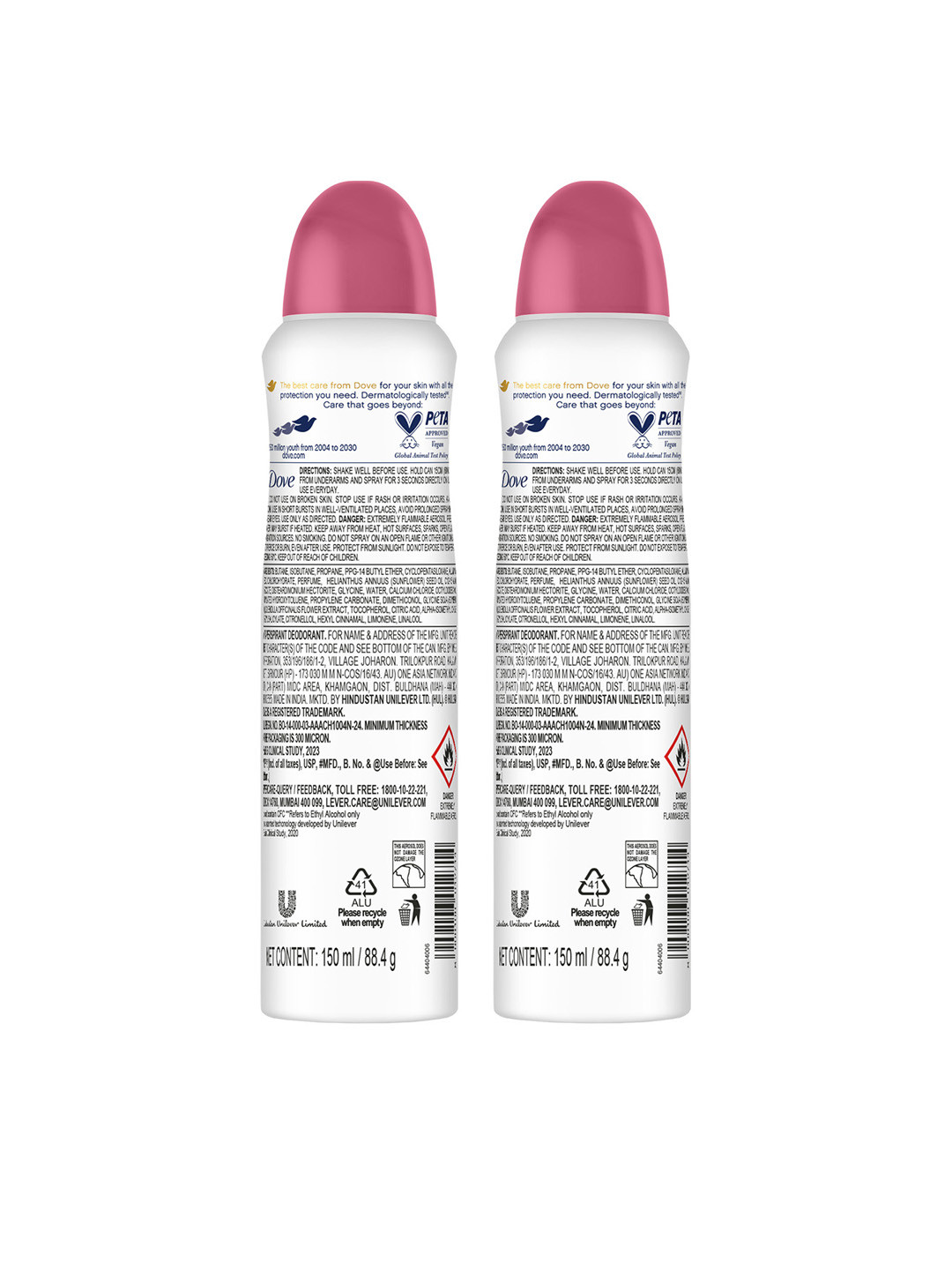 Dove Women Set of 2 Eventone Anti-Perspirant Deodorant - 150 ml each - Image 3