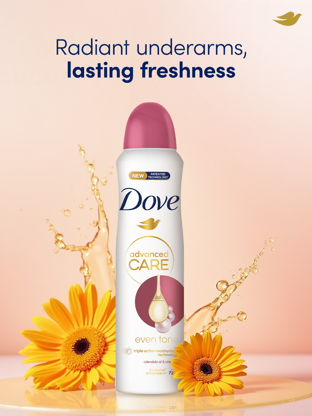 Dove Women Set of 2 Eventone Anti-Perspirant Deodorant - 150 ml each - Image 4