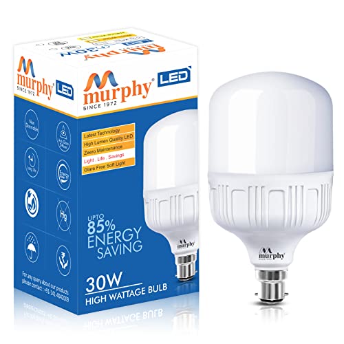 Murphy 30W B22 LED Cool White Bulb - Image 2