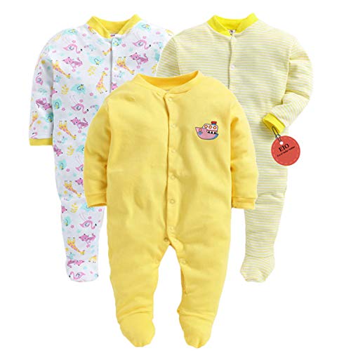 EIO® 100% Cotton Rompers Sleepsuits