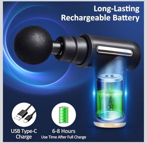 Massage Gun with 4 Attachment