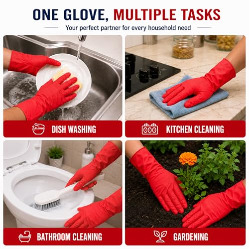 AM Safe-X Rubber Cleaning Gloves