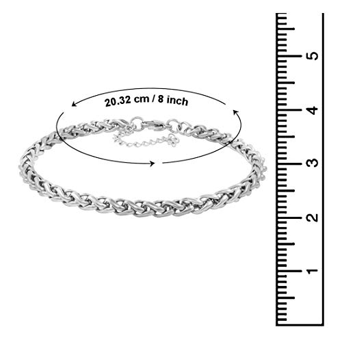 Nakabh Stainless Steel Bracelet For Men & Boys - Image 2
