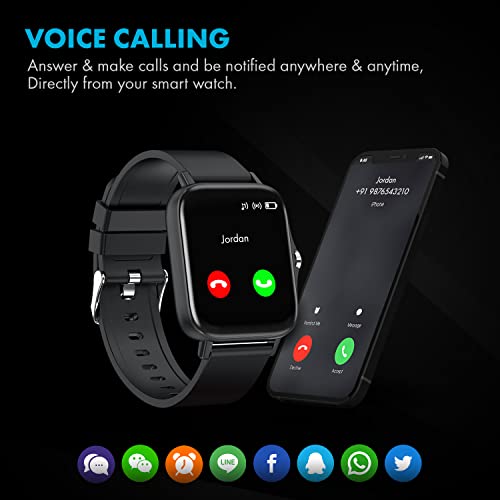 Giordano Connex Black Smart Watch