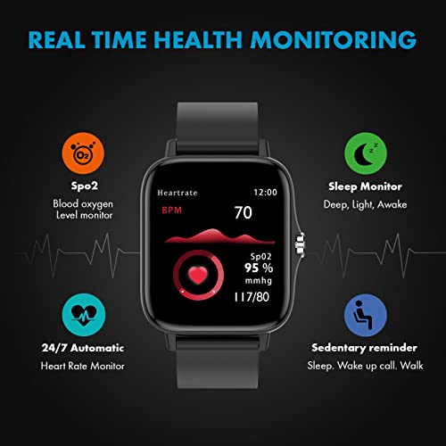 Giordano Connex Black Smart Watch