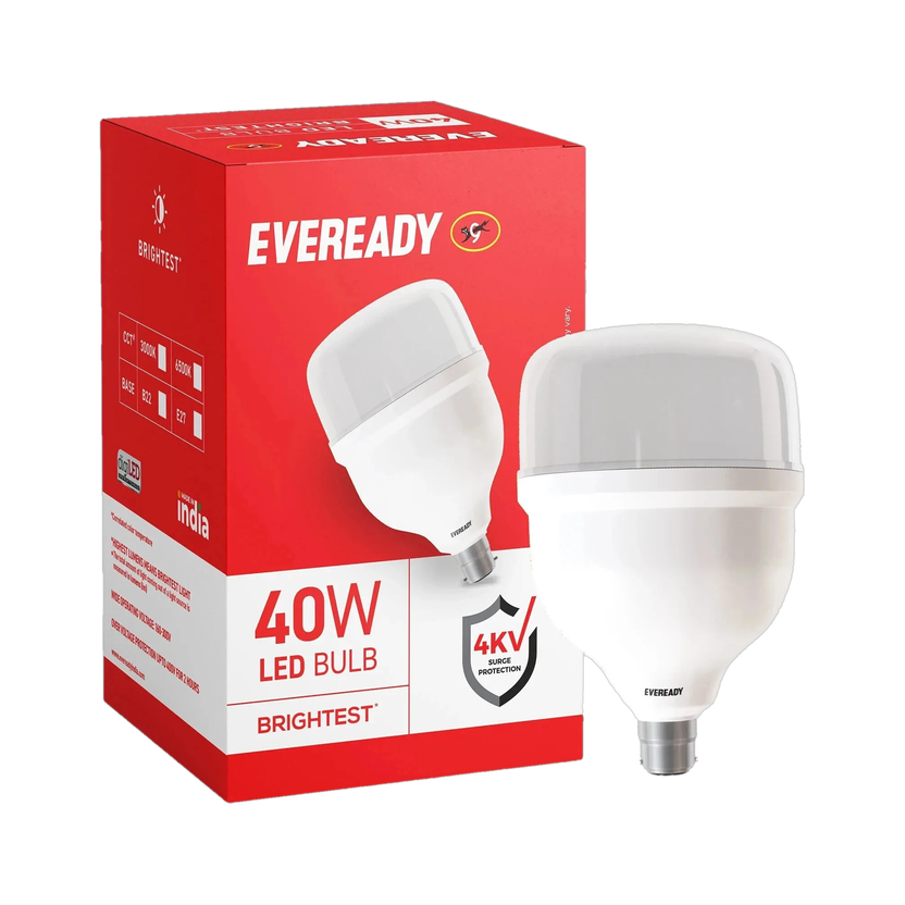 EVEREADY 40 W Flickering, Eye Safety Compliance Standard B22 LED ...more