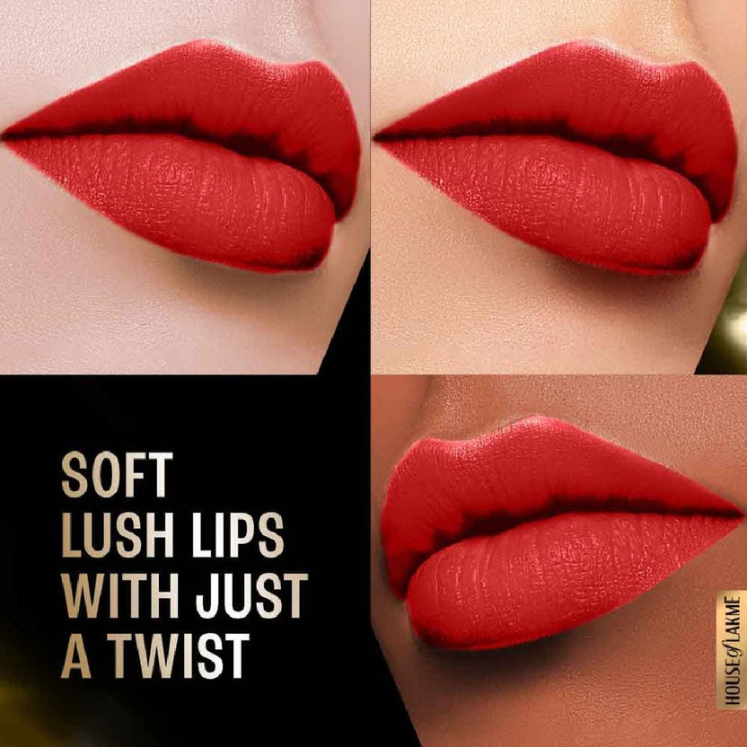 Lakmé Forever Matte Lipstick (Red Blaze, 4.5 g) - Image 4