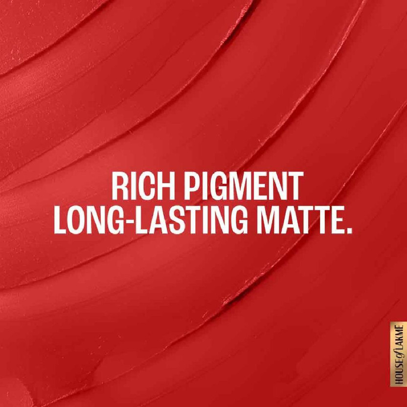 Lakmé Forever Matte Lipstick (Red Blaze, 4.5 g) - Image 5