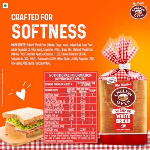 English Oven Premium White Bread, 350 g - Image 2