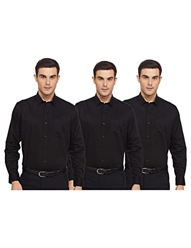 Amazon Brand - Symbol Men's Solid Regular Fit Formal Shirt
