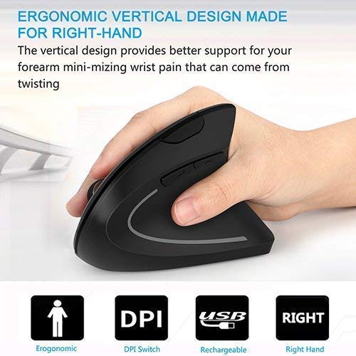 MICROWARE Rechargeable 2.4ghz Wireless Vertical