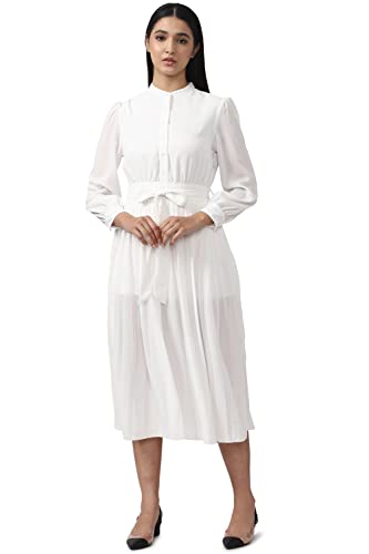 Van Heusen Women's Polyester Classic Below The Knee Dress