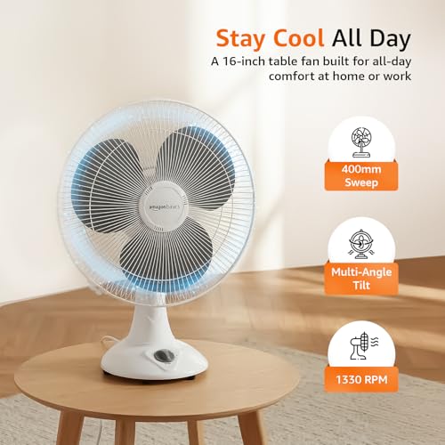 amazon basics 16-Inch Table Fan