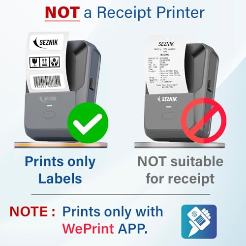 SEZNIK Josh Bluetooth Thermal Label