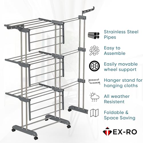 TEX-RO Expandable Clothes Drying Stand