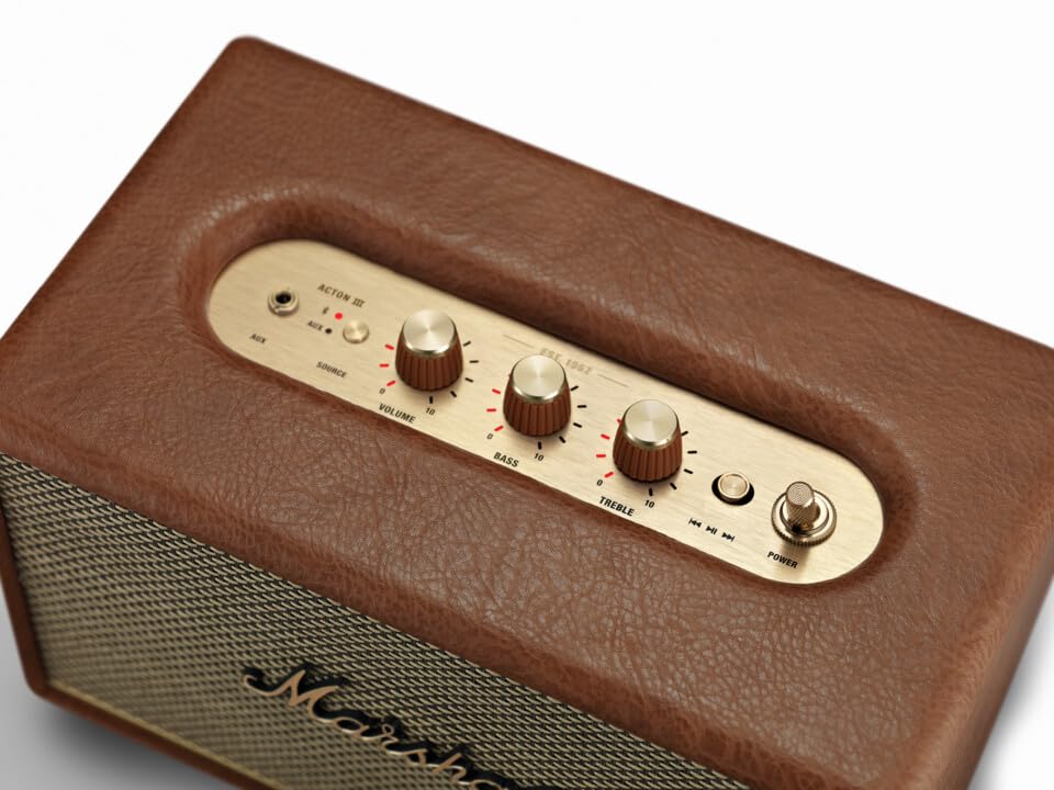 Marshall Acton III 60 W Bluetooth Powered Home Speaker, Brown - Image 7