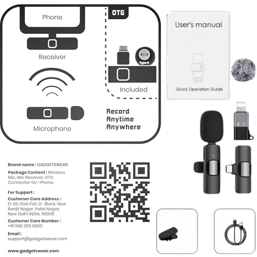 GADGETSWEAR Furry K8 Wireless Lavalier