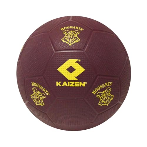 KAIZEN HP RTM Size-3 PVC Balls for Kids | Roto Moulded Maroon Ball with Hogwarts Logo | Soft Touch & Durable | Indoor Outdoor Play Ball for Boys & Girls