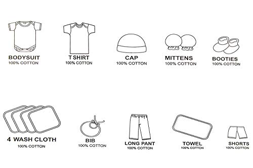 EIO Unisex Kids Cotton Solid Clothing Gift Set -13 Pieces - Image 4