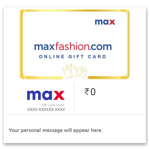 Max Online| E-Gift Card | Instant Delivery | Valid for online purchase