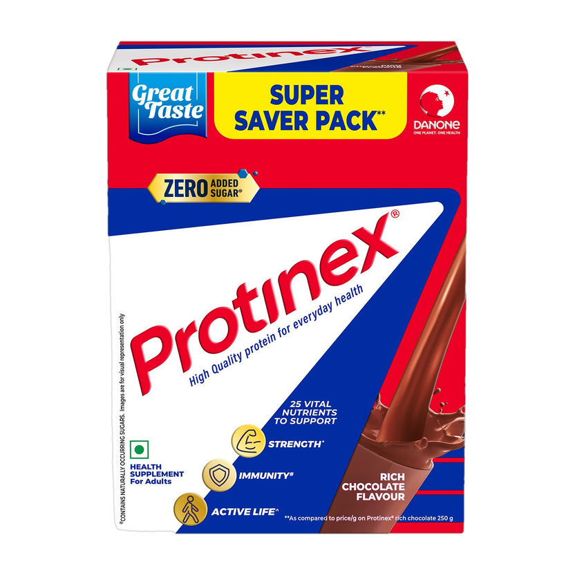 Protinex Rich chocolate | 40% daily protein with 200ml milk | Str...more